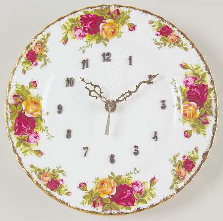 Old Country Roses Clock Plate