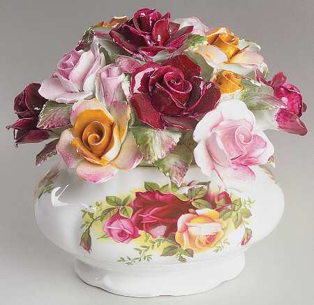 Old Country Roses Floral Cluster