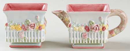 Old Country Roses Cottage Creamer & Sugar