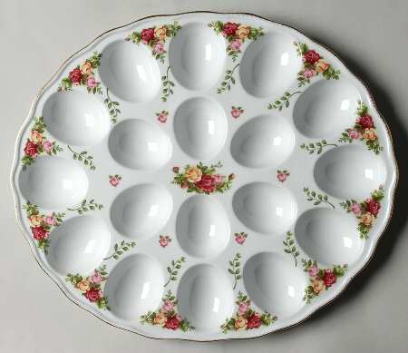 Old Country Roses Deviled Egg Plate by Royal Albert