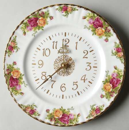 Old Country Roses Clock Plate by Royal Albert