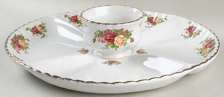 Old Country Roses (2 Piece) Chip & Dip Set