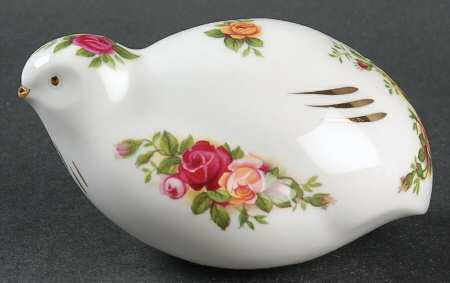 Old Country Roses Quail Figurine by Royal Albert