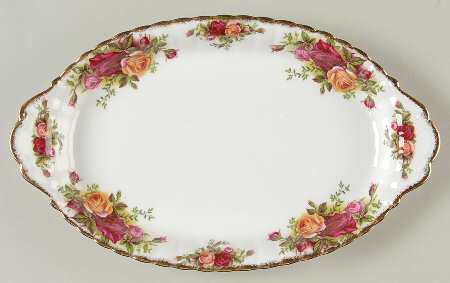 Old Country Roses Tray for Creamer & Sugar with Lid by Royal Albert