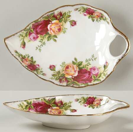 Old Country Roses 6" Leaf Dish by Royal Albert