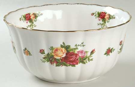 Old Country Roses 7" Round Fluted Bowl by Royal Albert