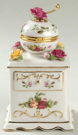 Old Country Roses Musical Coffee Grinder