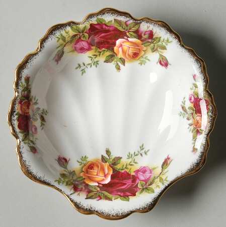 Old Country Roses Shell Shaped Dish