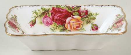 Old Country Roses Sweet Meat-Rectangular-5" by Royal Albert