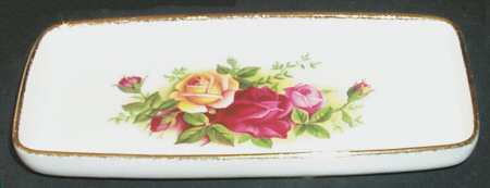 Old Country Roses Silver Tray by Royal Albert