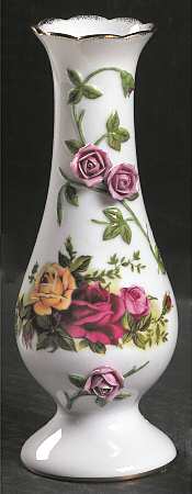 Old Country Roses 6" Sculpted Bud Vase by Royal Albert