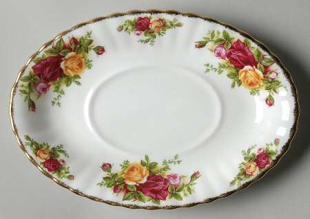 Old Country Roses Underplate for Gravy Boat by Royal Albert