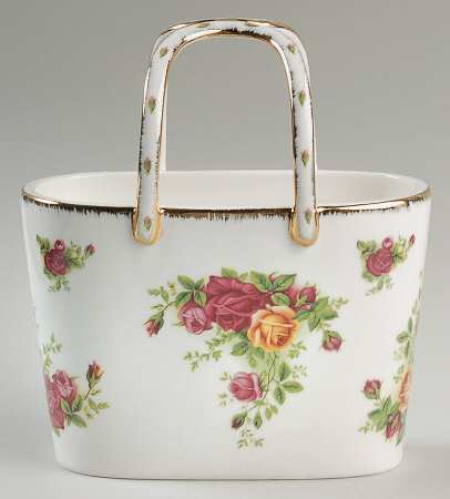Old Country Roses Ceramic Vanity Purse