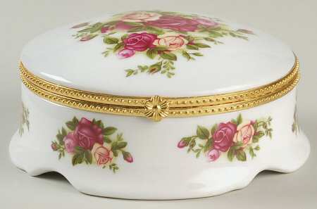 Old Country Roses Hinged Keepsake Box