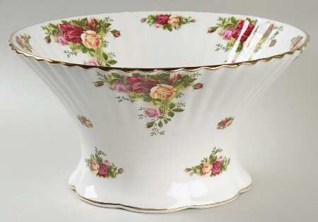 Old Country Roses 9" Round Fluted Bowl by Royal Albert