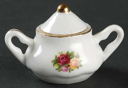 Old Country Roses Miniature Sugar Bowl & Lid