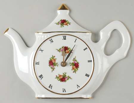 Old Country Roses Hanging Wall Clock by Royal Albert