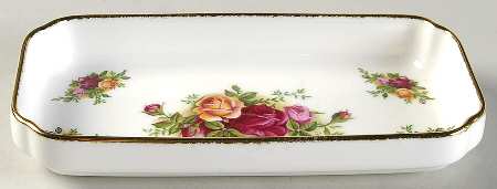 Old Country Roses 6" Rectangular Tray