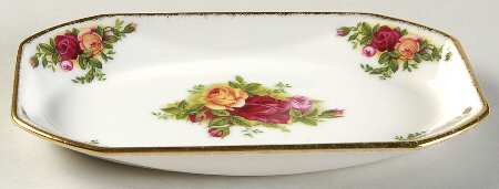 Old Country Roses 6" Rectangular Tray