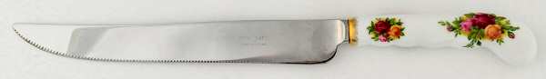 Old Country Roses Cake Knife/Server with Stainless Blade