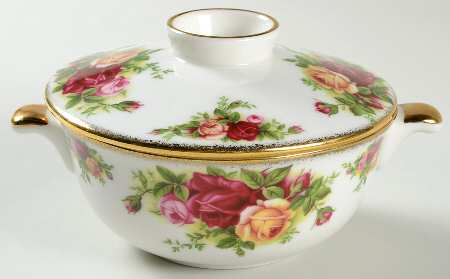 Old Country Roses 4" Round Box & Lid