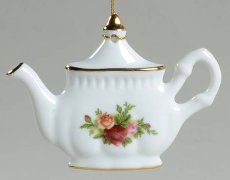 Old Country Roses Teapot Ornament by Royal Albert