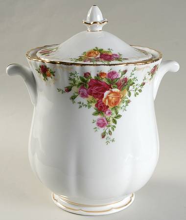 Old Country Roses Cookie Canister with Lid