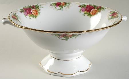 Old Country Roses 9" Footed Bowl