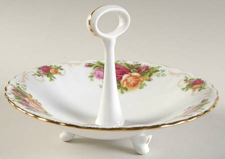 Old Country Roses 6" Handled Candy Dish