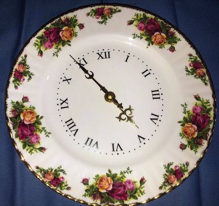 Old Country Roses Clock Plate