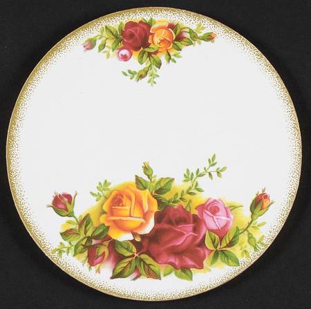 Old Country Roses Cork Back Round Coaster