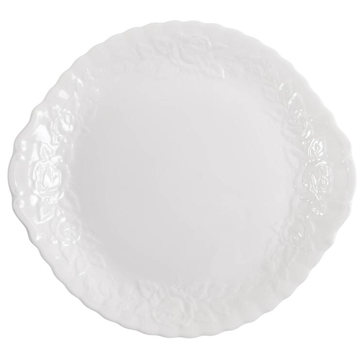 Old English Garden (No Trim) Handled Cake Plate