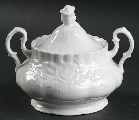Old English Garden (No Trim) Sugar Bowl & Lid