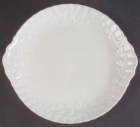 Old English Garden (No Trim) Handled Cake Plate