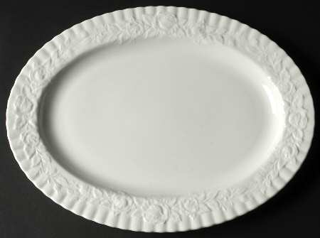 Old English Garden (No Trim) 16" Oval Serving Platter