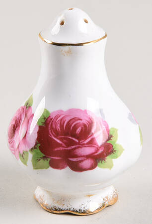 Old English Rose (Brushed Gold Trim) Salt Shaker