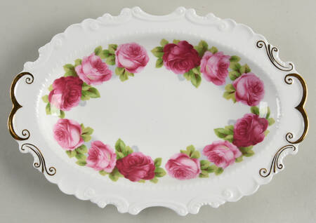 Old English Rose (Brushed Gold Trim) Relish