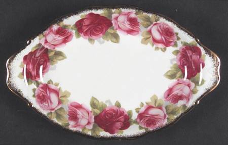 Old English Rose (Brushed Gold Trim) Regal Tray