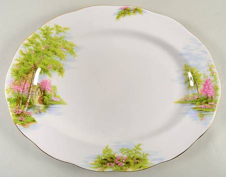 The Old Mill 15" Oval Serving Platter