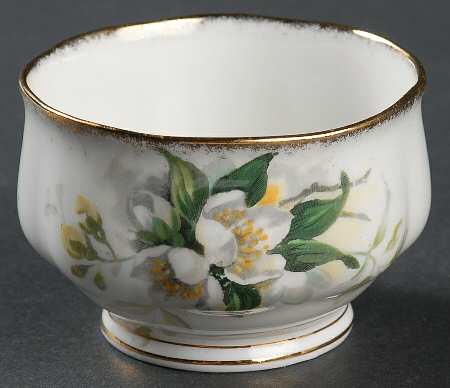 Orange Blossom (Gold Trim) Mini Open Sugar Bowl