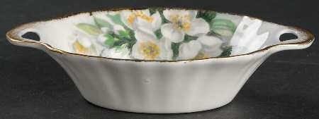 Orange Blossom (Gold Trim) Oval Sweet Meat Dish