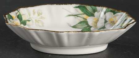 Orange Blossom (Gold Trim) 5" Oval Sweet Meat Dish