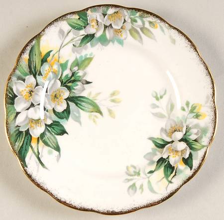 Orange Blossom (Gold Trim) Bread & Butter Plate