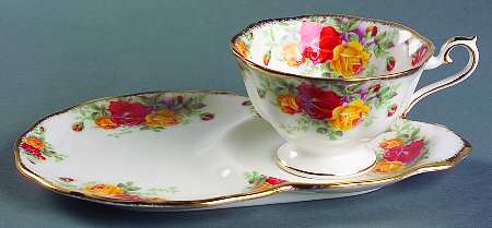 Pacific Rose Dessert Plate & Cup Set
