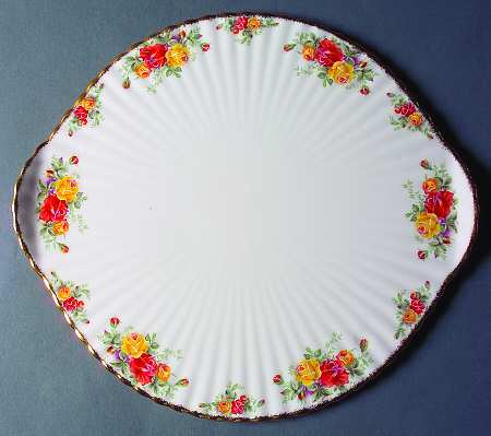 Pacific Rose Footed Cake Plate