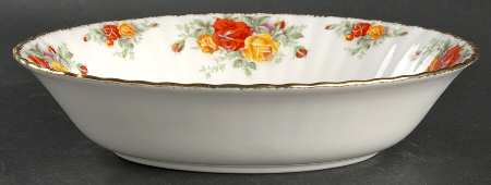 Pacific Rose 9" Oval Vegetable Bowl