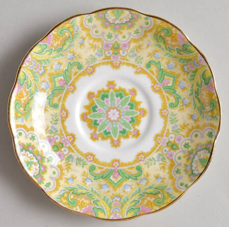 Paisley Shawl Saucer for Footed Cup