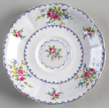 Petit Point Saucer for Footed Cup