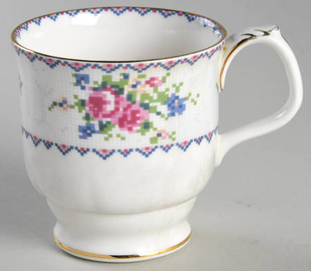 Petit Point Footed Cup
