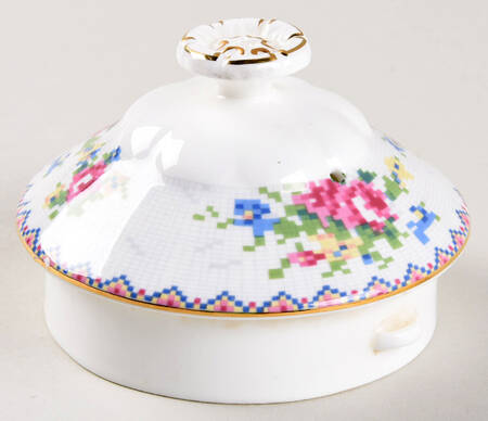 Petit Point Lid for Teapot